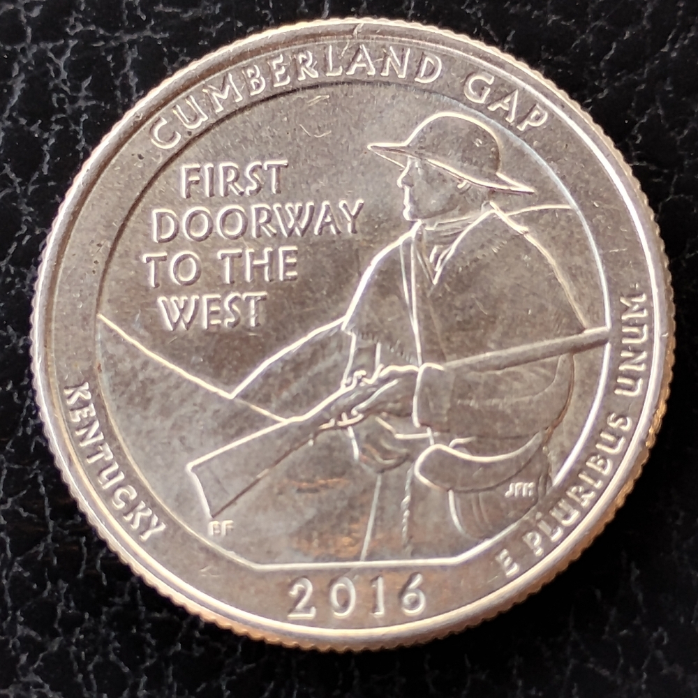 2016 D Cumberland Gap Kentucky Quarter Dollar Collectable